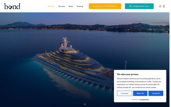 Screenshot of bondtm.com