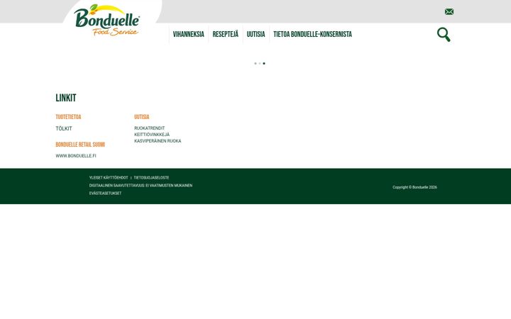 Képernyőkép: bonduelle-foodservice.fi