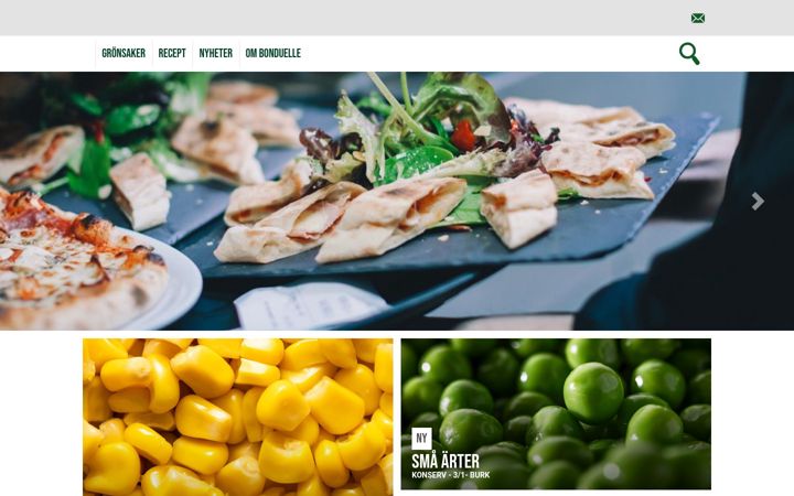 Screenshot of bonduelle-foodservice.se
