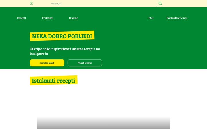Screenshot of bonduelle.ba