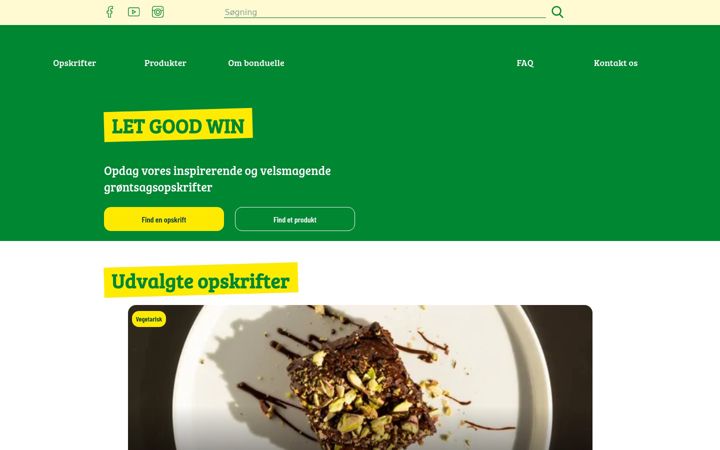 Skärmbild av bonduelle.dk