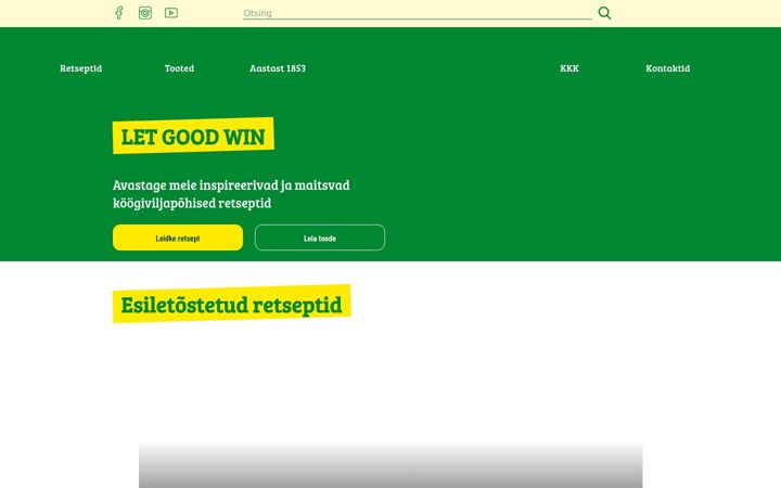 Screenshot of bonduelle.ee