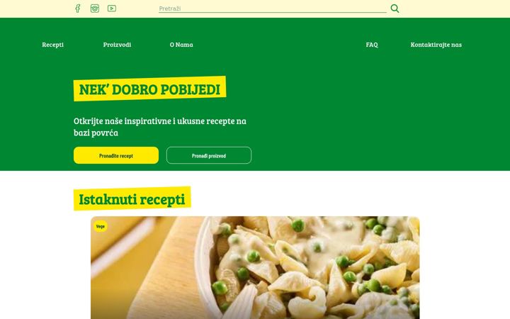 Screenshot of bonduelle.hr