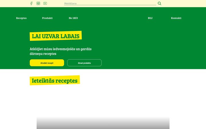 Screenshot of bonduelle.lv