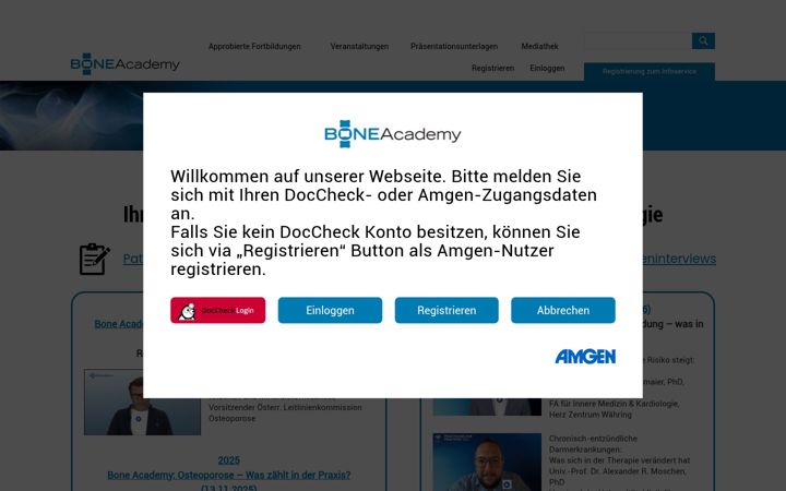 Screenshot of bone-academy.at