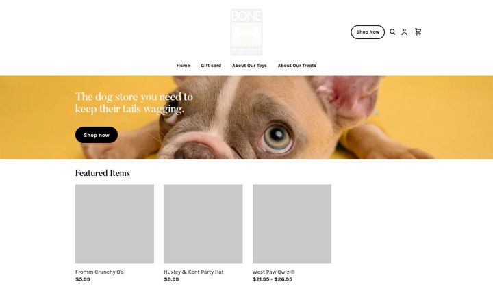 Screenshot of bone.dog