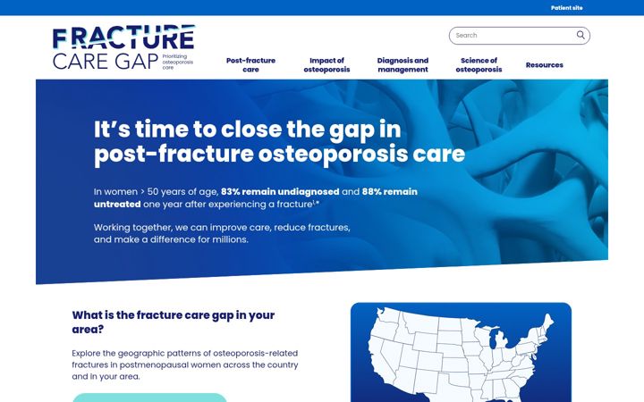 Screenshot of bonehealthresources.com