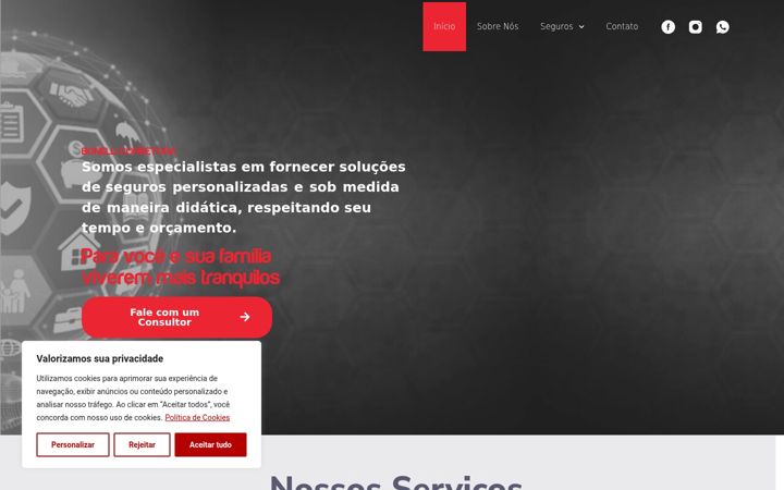 Screenshot of bonellicorretora.com.br