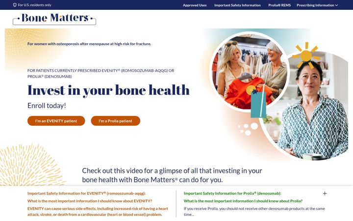 Skærmbillede af bonematters.com