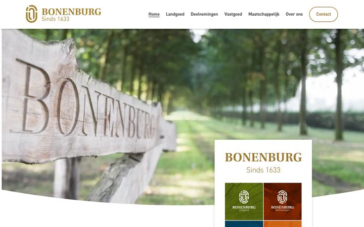 Screenshot of bonenburg.nl