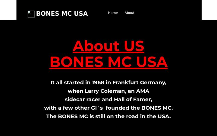 Screenshot of bones-mc.com