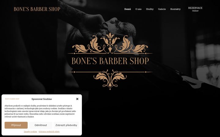 Screenshot of bonesbarber.cz