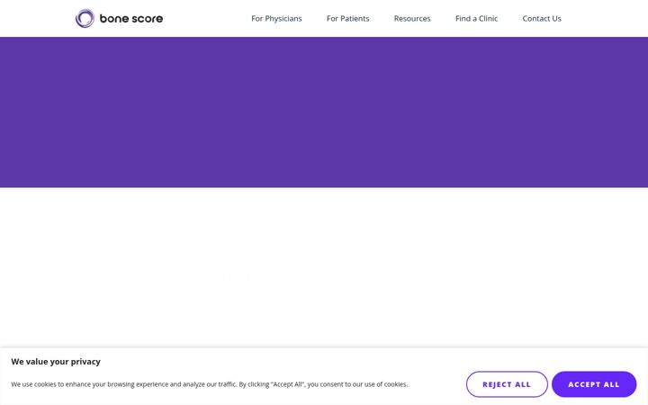 Skärmbild av bonescore.com