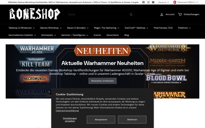 Screenshot of boneshop-tabletop.com