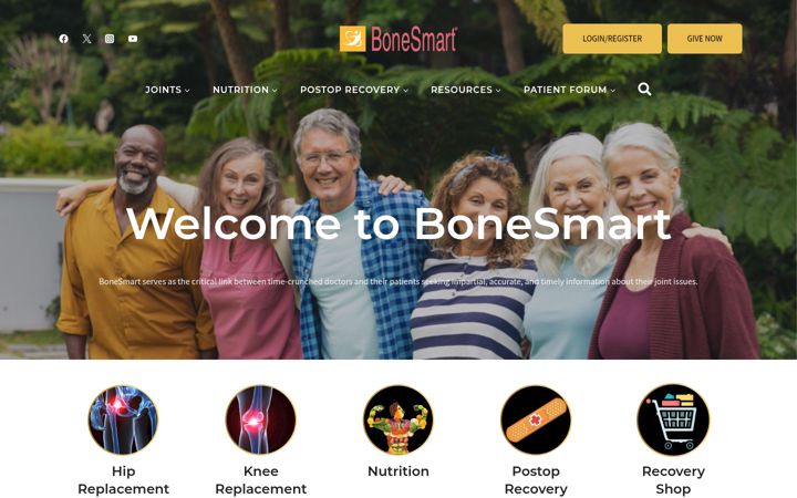 Screenshot of bonesmart.org