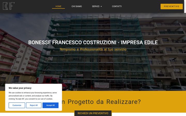Screenshot of bonessecostruzioni.com
