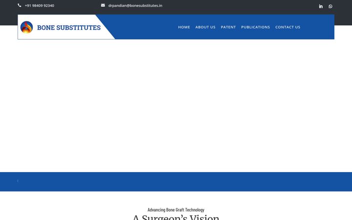 Screenshot of bonesubstitutes.in