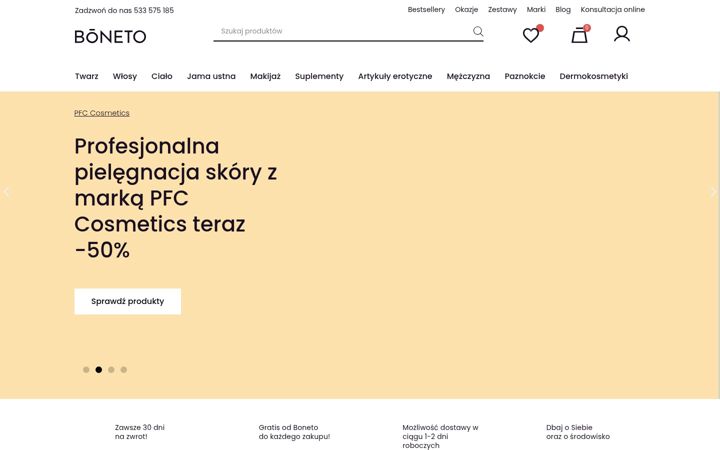 Screenshot of boneto.pl