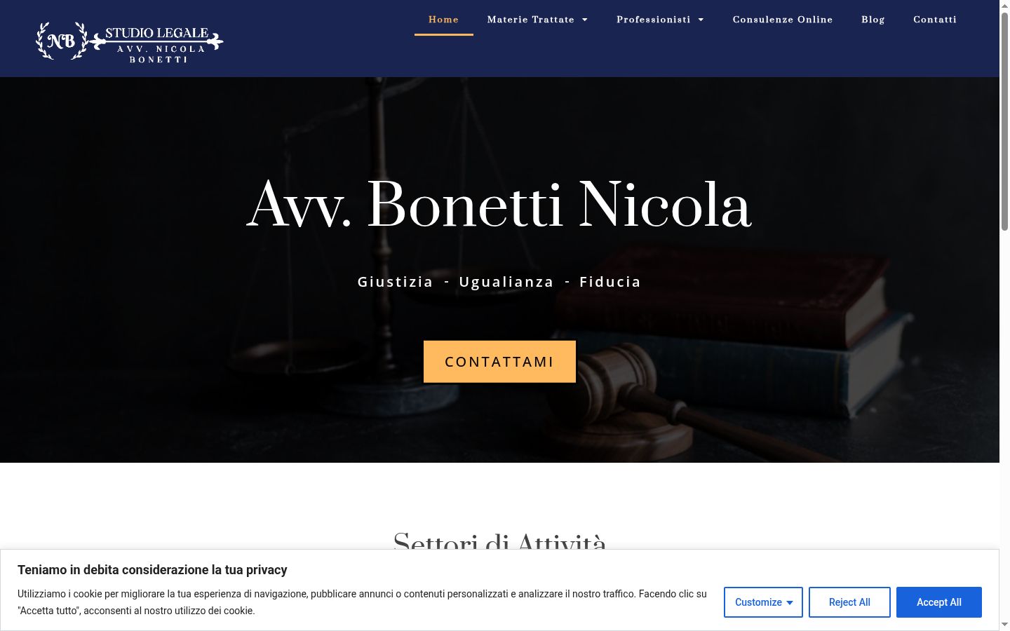 Screenshot tal-banner tal-kunsens muri qabel kwalunkwe interazzjoni