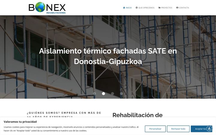 Posnetek zaslona bonexrehabilitaciones.es