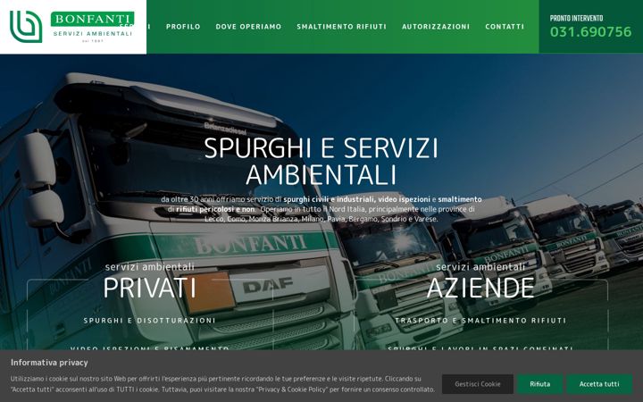 Screenshot of bonfantiecologia.com