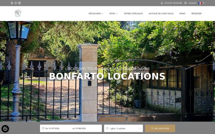 Screenshot of bonfarto-locations.com