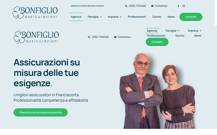 Screenshot of bonfiglioassicurazioni.it