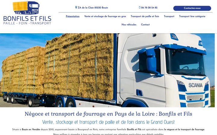 Screenshot of bonfils-et-fils-85.fr
