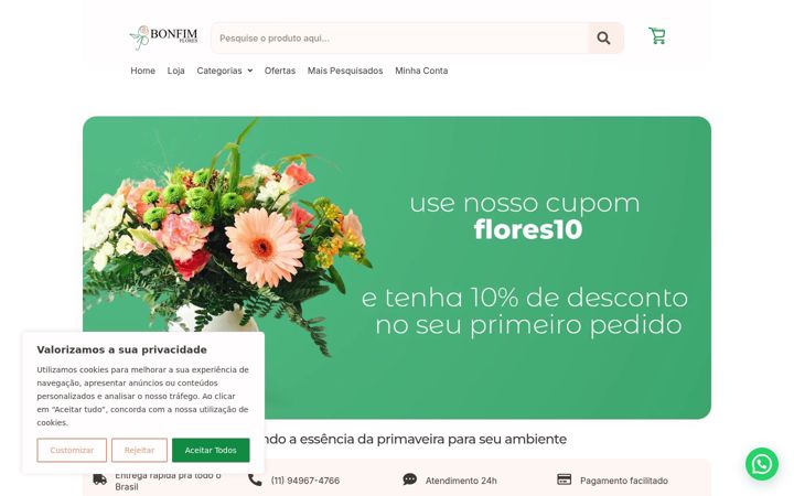 Screenshot of bonfimflores.com.br