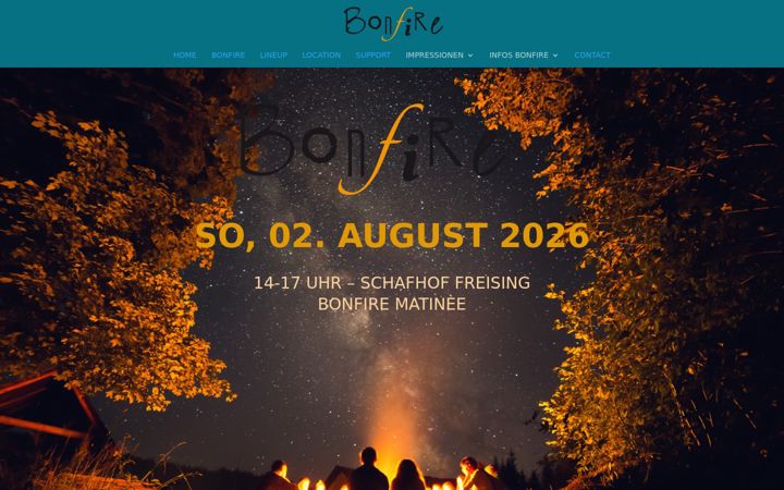 Screenshot of bonfire-festival.de