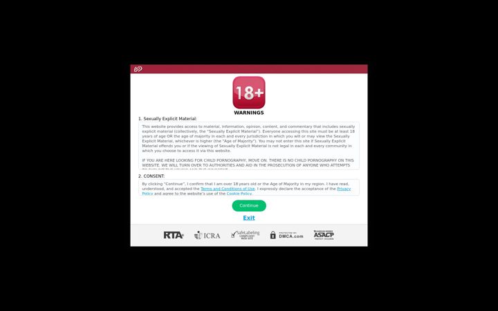 Screenshot of bongacams8.com