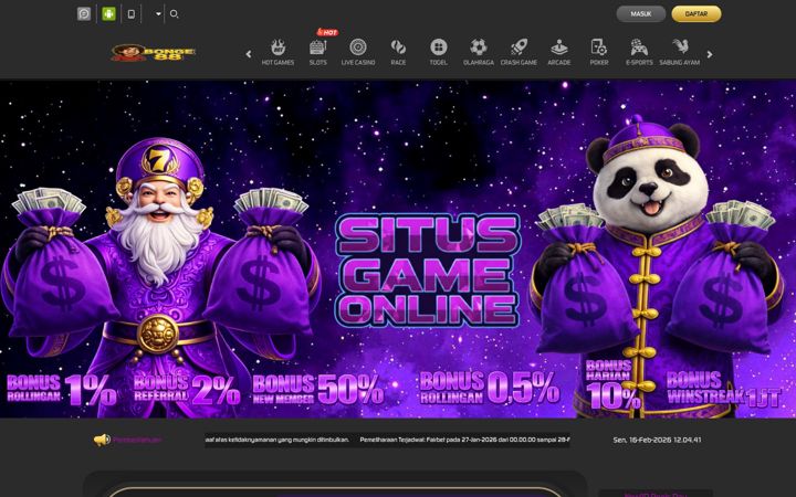 Screenshot of bonge88.com