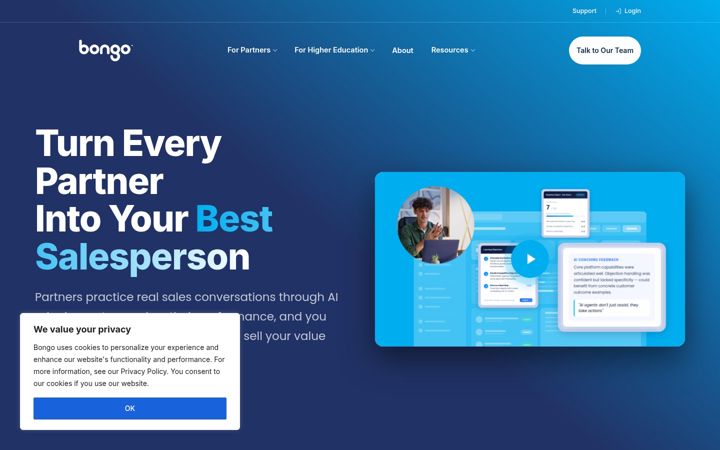 Screenshot of bongolearn.com