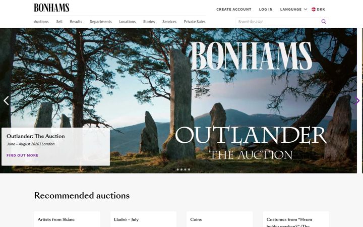 Screenshot of bonhams.com