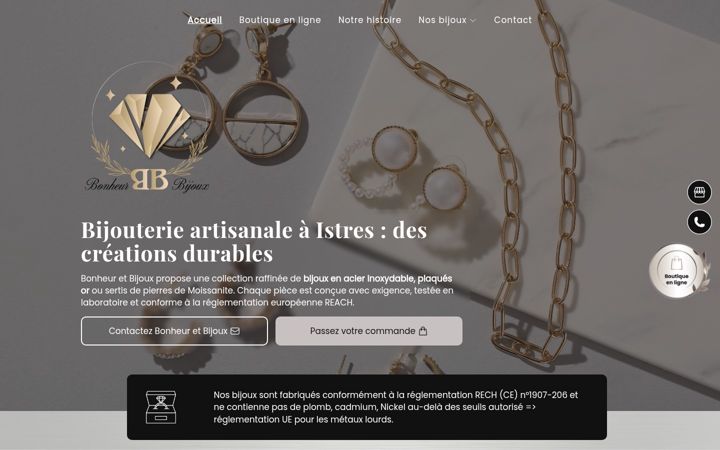 Screenshot of bonheur-et-bijoux.com