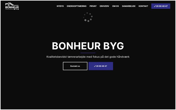 Screenshot of bonheurbyg.dk