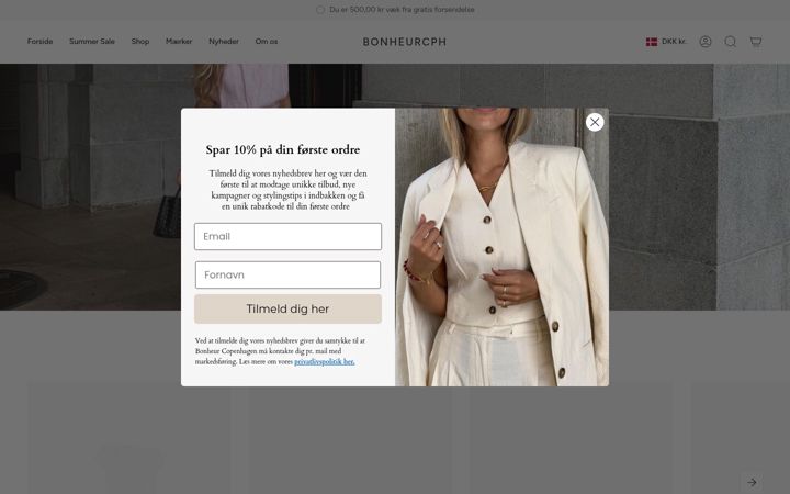 Screenshot of bonheurcopenhagen.com