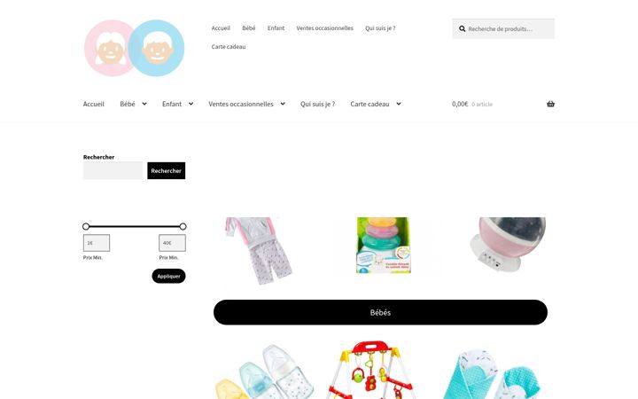 Screenshot of bonheurdesenfants.com