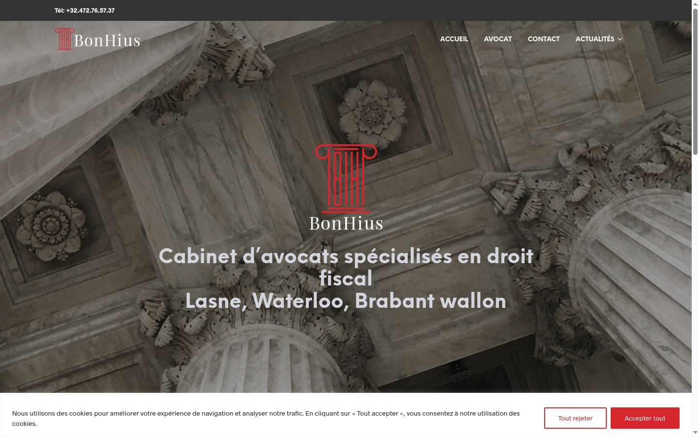 Screenshot des Einwilligungsbanners vor jeglicher Interaktion