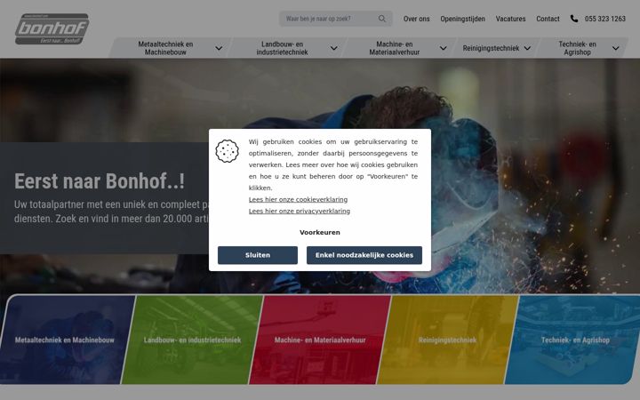 Screenshot of bonhof.com