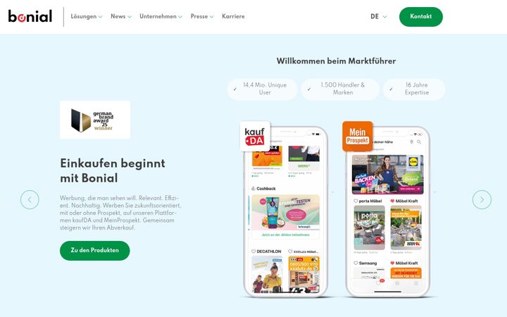 Screenshot of bonial.com