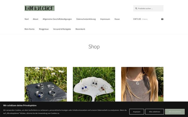 Screenshot of boniatelier.ch