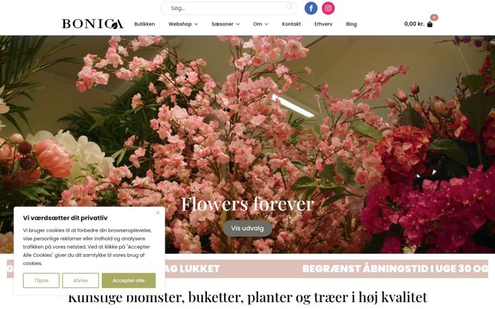 Screenshot of bonicashop.dk