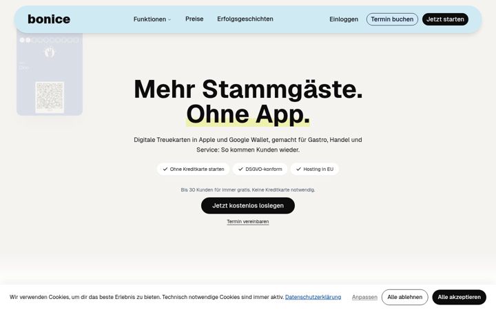 Screenshot of bonice.de