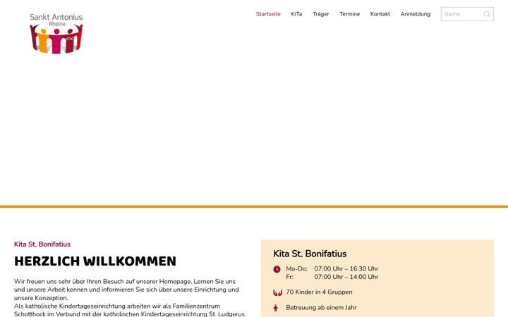 Captura de pantalla de bonifatius-fz-schotthock.de