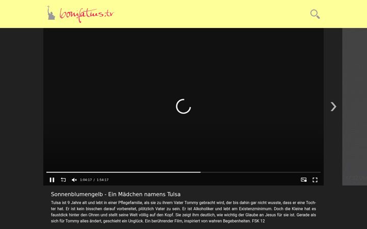 Screenshot of bonifatius.tv