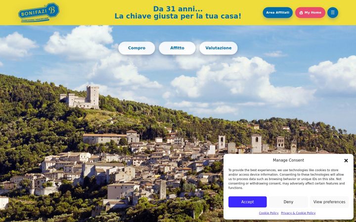 Captura de pantalla de bonifazi.it