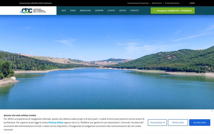 Screenshot of bonificacapitanata.it
