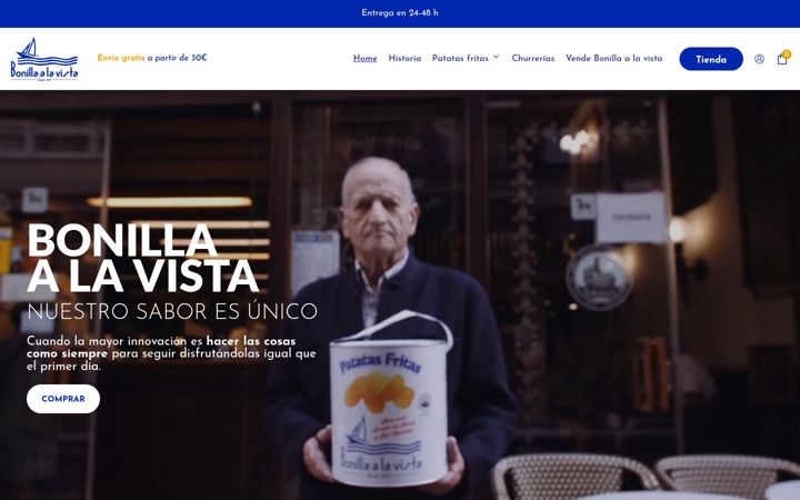 Screenshot stránky bonillaalavista.com
