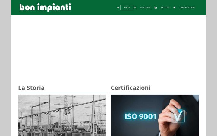 Captură de ecran a bonimpianti.com